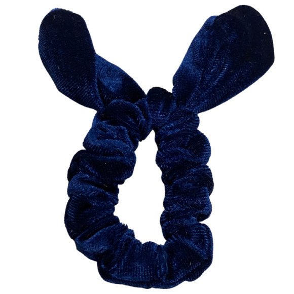 Corduroy Hair Ties-Purple, Beige, Navy - Picture 2 of 4